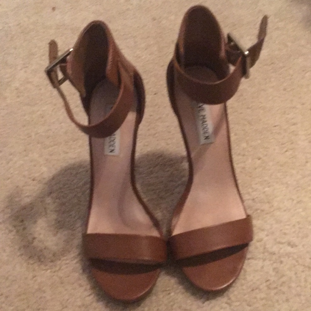 Cognac super high heeled sandals